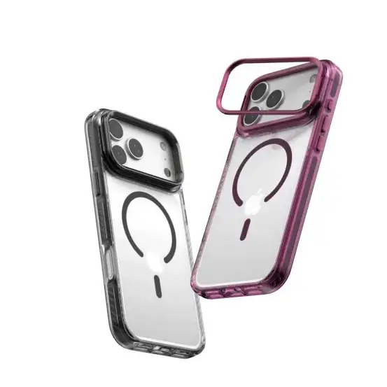 A20 Pro Performance Protection: Decoding comma's Cooling and Protection Design Logic 4 comma Crystal Titanium series iPhone case with hard back and elastic frame