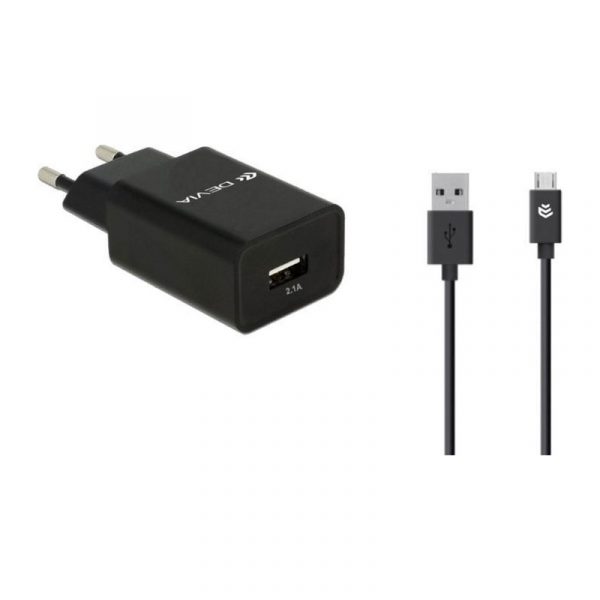 Smart Series EU Charger Suit 2.1A with Type-C Cable (EU, 5V 2.1A,1USB)