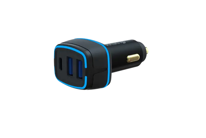 Extreme Speed Dual USB+Type-C Full Compatible Fast Car Charger（85W） - Image 4