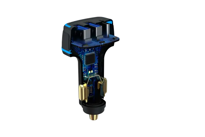 Extreme Speed Dual USB+Type-C Full Compatible Fast Car Charger（85W） - Image 5