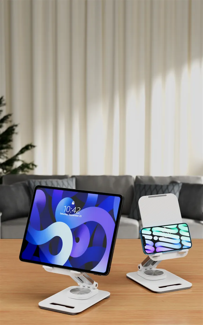 Desktop 360° Rotation Folding Stand for Phone & Tablet - Image 5