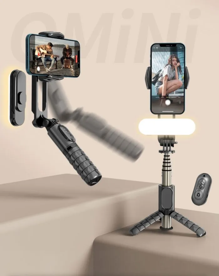 Handheld Gimbal Shake- proof Tripod Selfie Stick - Image 3