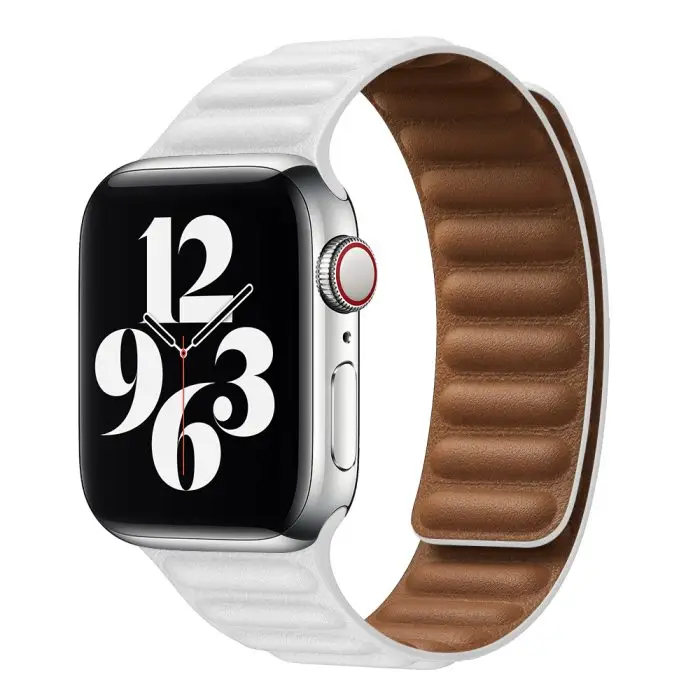 Elegant Leather two-tone Watch Band - Image 7