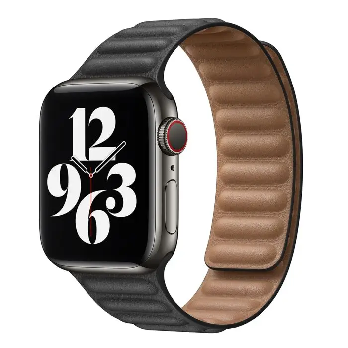Elegant Leather two-tone Watch Band - Image 6