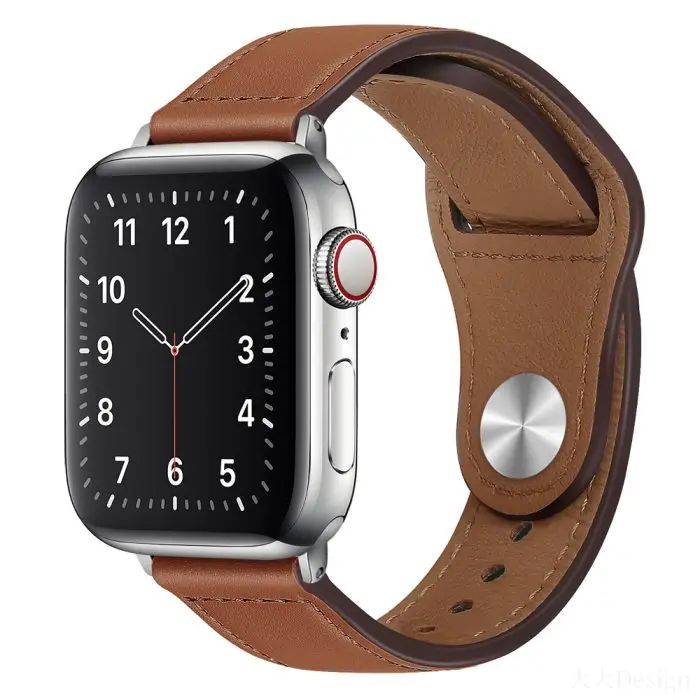 T Buckle PU Leather Watch Band - Image 5