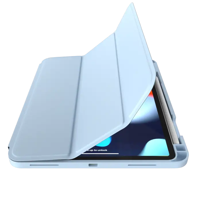 Rosy Series Leather Case With Pencil Slot for iPad - Image 3