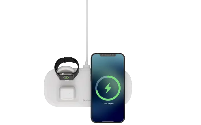 Smart Series 3 In1 Magnetic Charger For Iphone&Watch & Earphone V5 (15W) - Image 3
