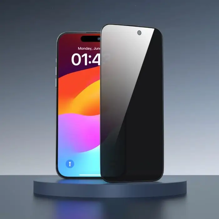 iPhone 15 Van Series Privacy Soft edge Twice-Tempered Glass - Image 5