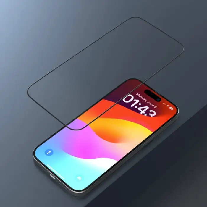 iPhone 15 Van Series Full Screen Soft edge Twice-Tempered Glass - Image 4