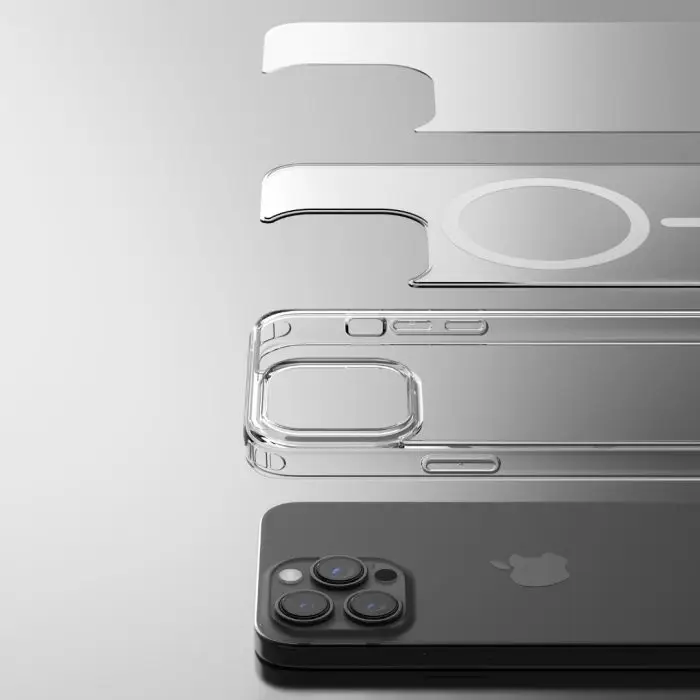 iPhone 15 Pure Clear Magnetic Shockproof Case - Image 5