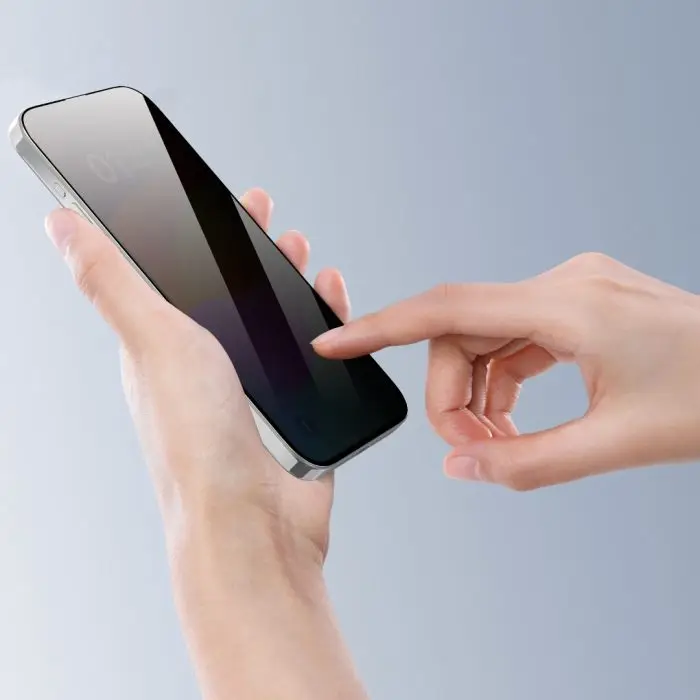 iPhone 15 Van Series Full Screen Privacy Twice-Tempered Glass - Image 2
