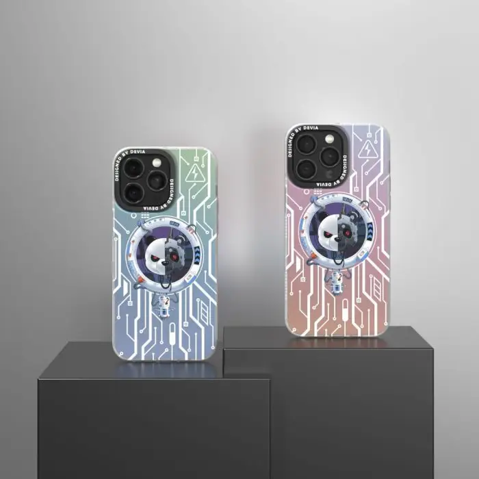 iPhone 15 Mecha Series Bear Original Design Magnetic Case - Image 7