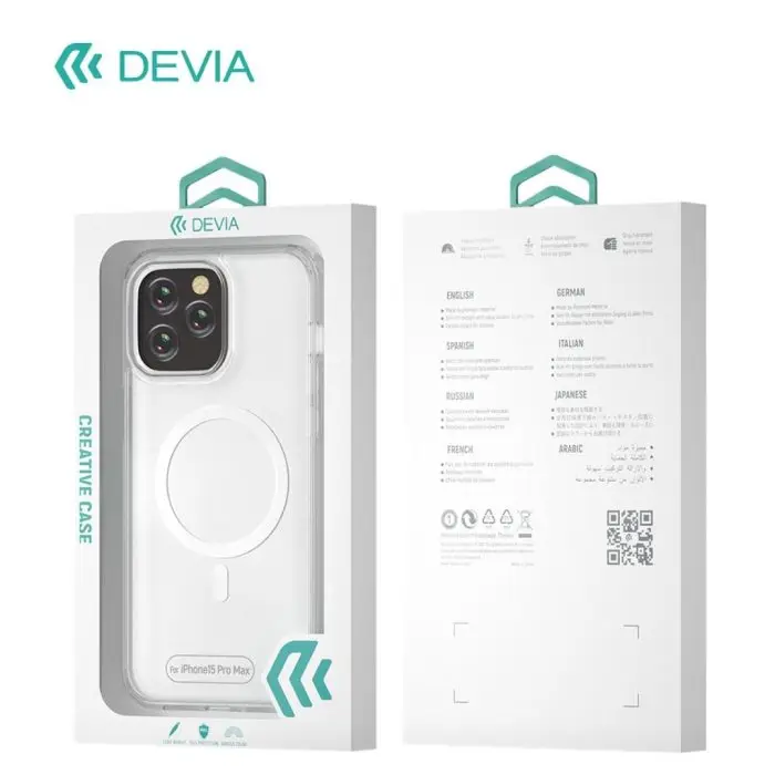 iPhone 15 Pure Clear Magnetic Shockproof Case - Image 6