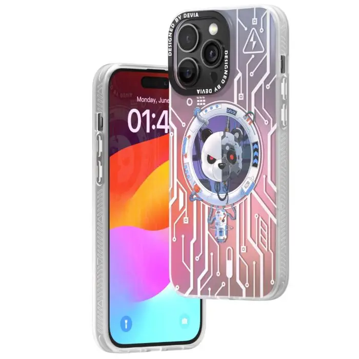 iPhone 15 Mecha Series Bear Original Design Magnetic Case - Image 5
