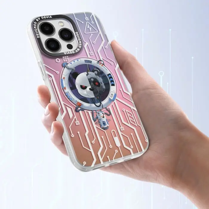iPhone 15 Mecha Series Bear Original Design Magnetic Case - Image 6
