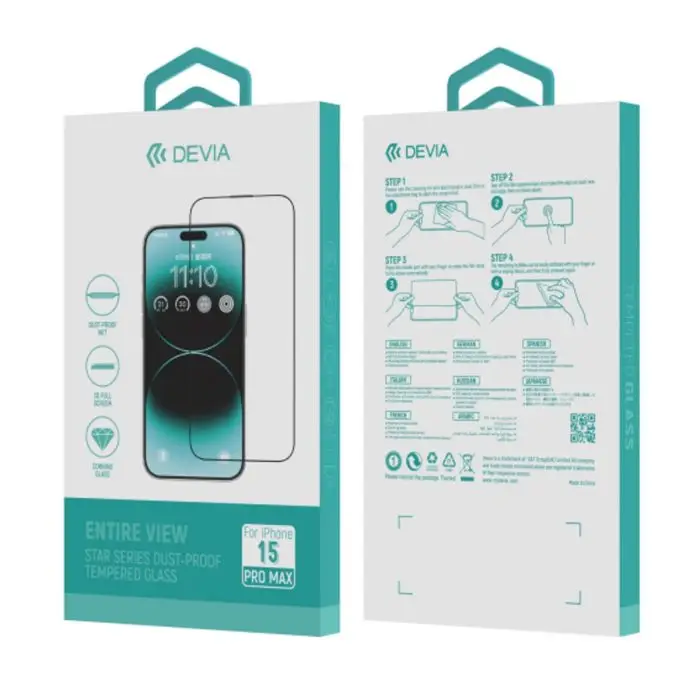 Star Series Full Screen Entire View Tempered Glass iPhone 16 - Image 2