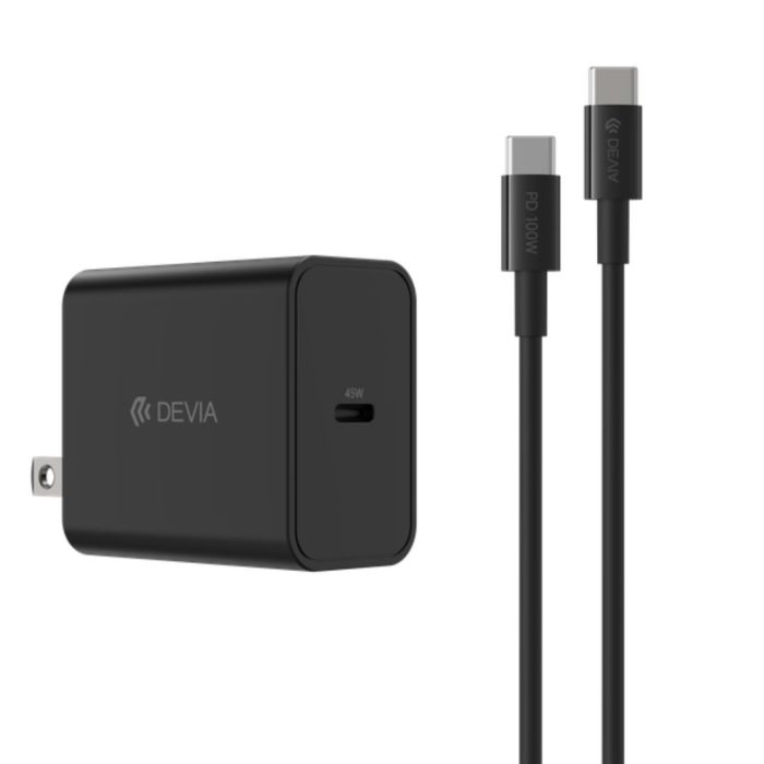 45W PD Quick Charger Set With C C Cable