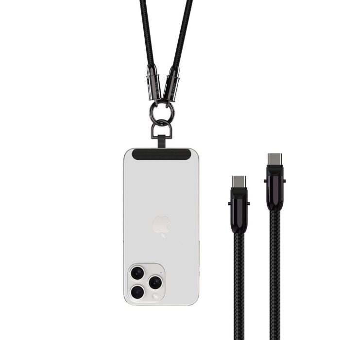 C To C PD 60W Woven Fast Cable Lanyard