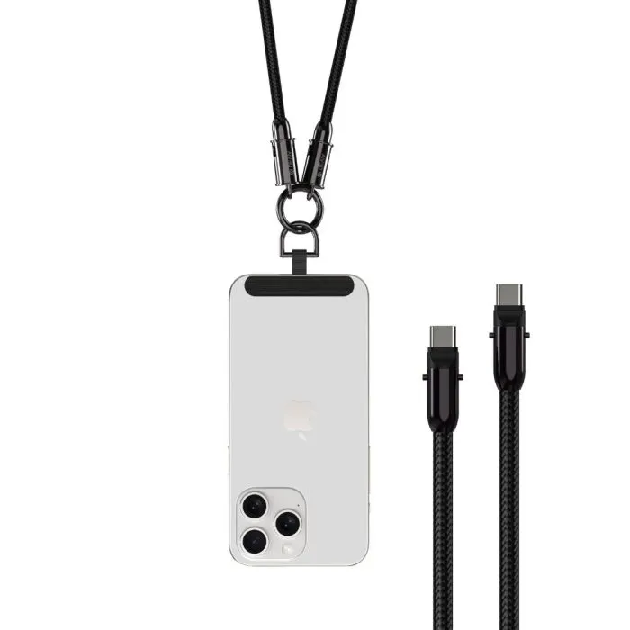 C To C PD 60W Woven Fast Cable Lanyard