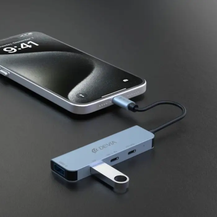Leopard Series Type-C To USB2+C+PD 100W 4 In 1 HUB - Image 4