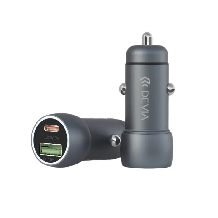 Extreme Speed Series PD30W+QC3.0 18W Metal Full Compatible Fast Car Charger Set With C-C Cable - Image 3