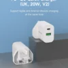 Smart Series PD &QC  Quick Charger(UK ,20W,V2) - Image 2