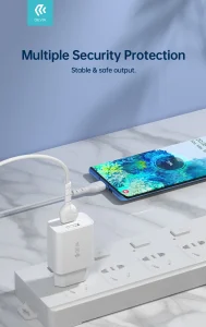 Smart Series Charger Suit 2.4A With Type-C Cable (EU,5V,2USB) - Image 7