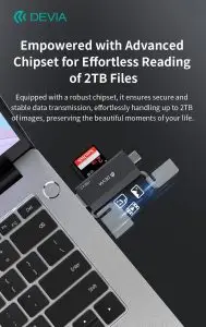 Smart Series USB+Type-C 2.0 To SD/TF 2 In 1 Card Reader - Image 8
