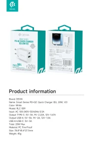 Smart Series PD &QC Quick Charger(EU ,20W,V2) - Image 3