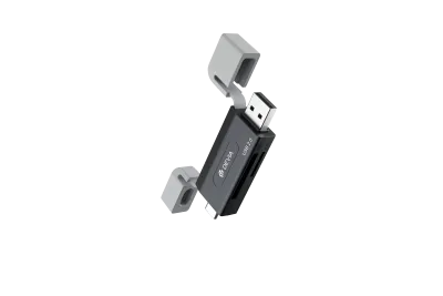 Smart Series USB+Type-C 2.0 To SD/TF 2 In 1 Card Reader - Image 3