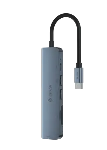 Leopard Type-C To USB3.0*3+PD +Cardreader 5 In 1 HUB (Updated) - Image 6