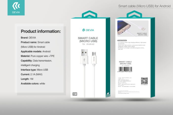Smart Series Cable For  Android (5V 2A,1M) - Image 11