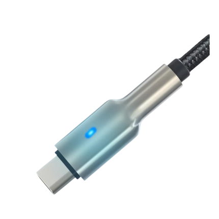 Bubble Fish Zinc Alloy  C To C PD 60W Woven Cable(1M,3A)