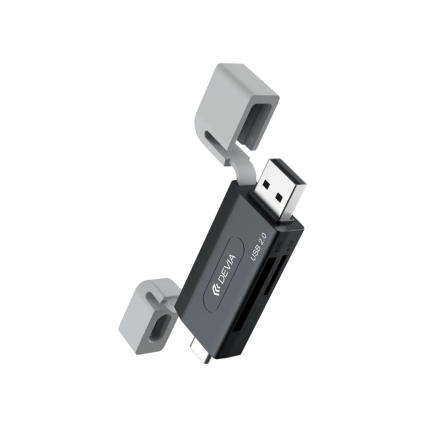 Leopard Series USB+Type-C 3.0 To SD/TF 2 In 1 High-Speed Card Reader