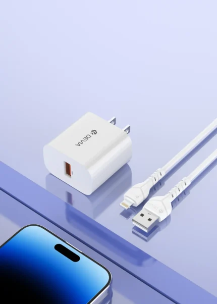 Smart Series QC 18W Fast Charger Set With Lightning Cable(US)