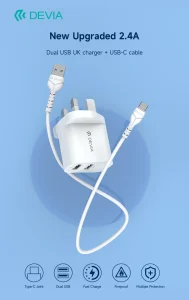 Smart Series 2.4A 2USB Charger (5V UK)（V2） - Image 6