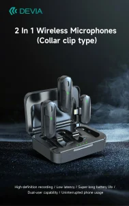 Kintone Series 2 In 1 wireless Microphones（Type-c ） - Image 2