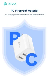 Smart Series 2.4A 2USB Charger Set With USB-C Cable (US) - Image 4