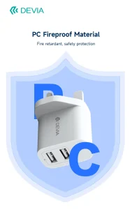 Smart Series 2.4A 2USB Charger (5V UK)（V2） - Image 5