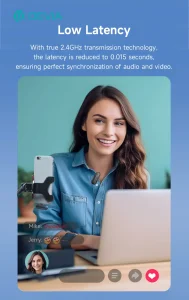 Kintone Series 2 In 1 wireless Microphones（Type-c ） - Image 5