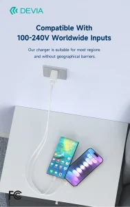 Smart Series 2.4A 2USB Charger Set With USB-C Cable (US) - Image 2