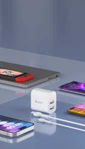 Smart Series 2.4A 2USB Charger Set With USB-C Cable (US) - Image 5