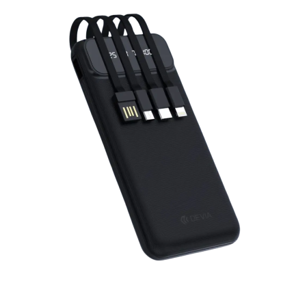 Kintone Series Power Bank With Built-in 4 Cables (10000mAh)