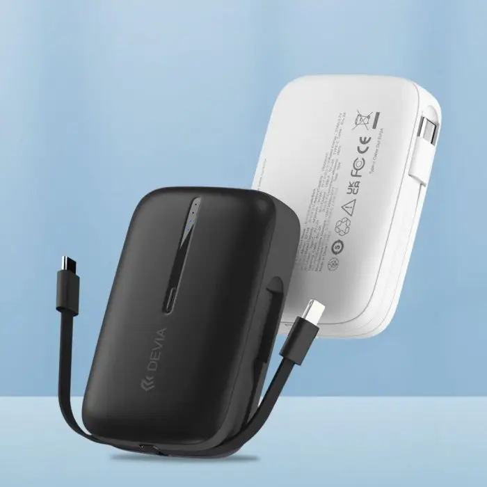 Kintone Series Built-in Dual Cable Power Bank(10000mAh) - Image 5