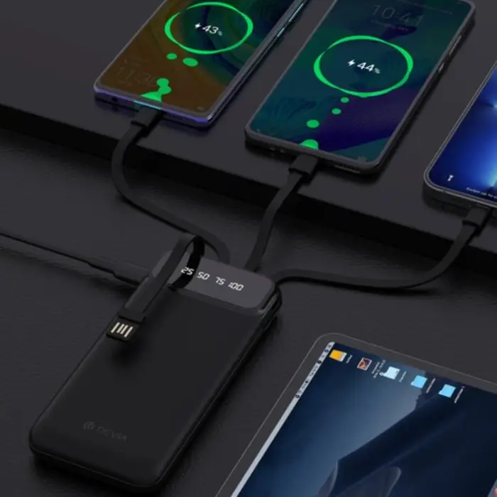 Kintone Series Power Bank With Built-in 4 Cables (10000mAh) - Image 5