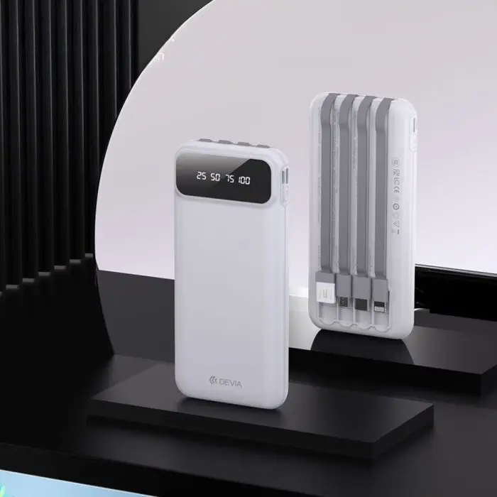 Kintone Series Power Bank With Built-in 4 Cables (10000mAh) - Image 4