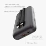 "Power Bank Ultra4 MINI 22.5W Power Bank  With Built-in 2 Cables (20000mAh)" - Image 4