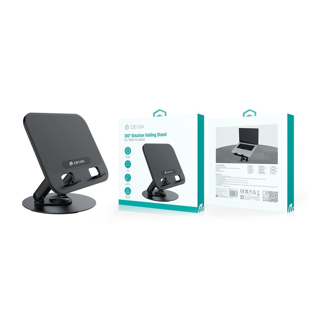 360° Rotation Folding Stand For Tablet & Laptop 360° Rotation Folding Stand For Tablet & Laptop