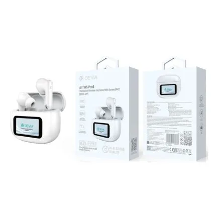 AI TWS Pro6 Translation Wireless Earphone With Screen(ANC)(With DEVIA APP)