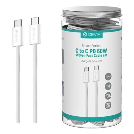 Smart Series C To C PD 60W Woven Fast Cable Set (30PCS,3A,1M)